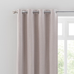 Luna Brushed Reversible Blackout Eyelet Curtains