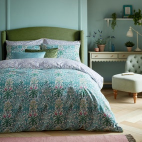 William Morris Woodland Weeds 100% Cotton Duvet Cover and Pillowcase Set